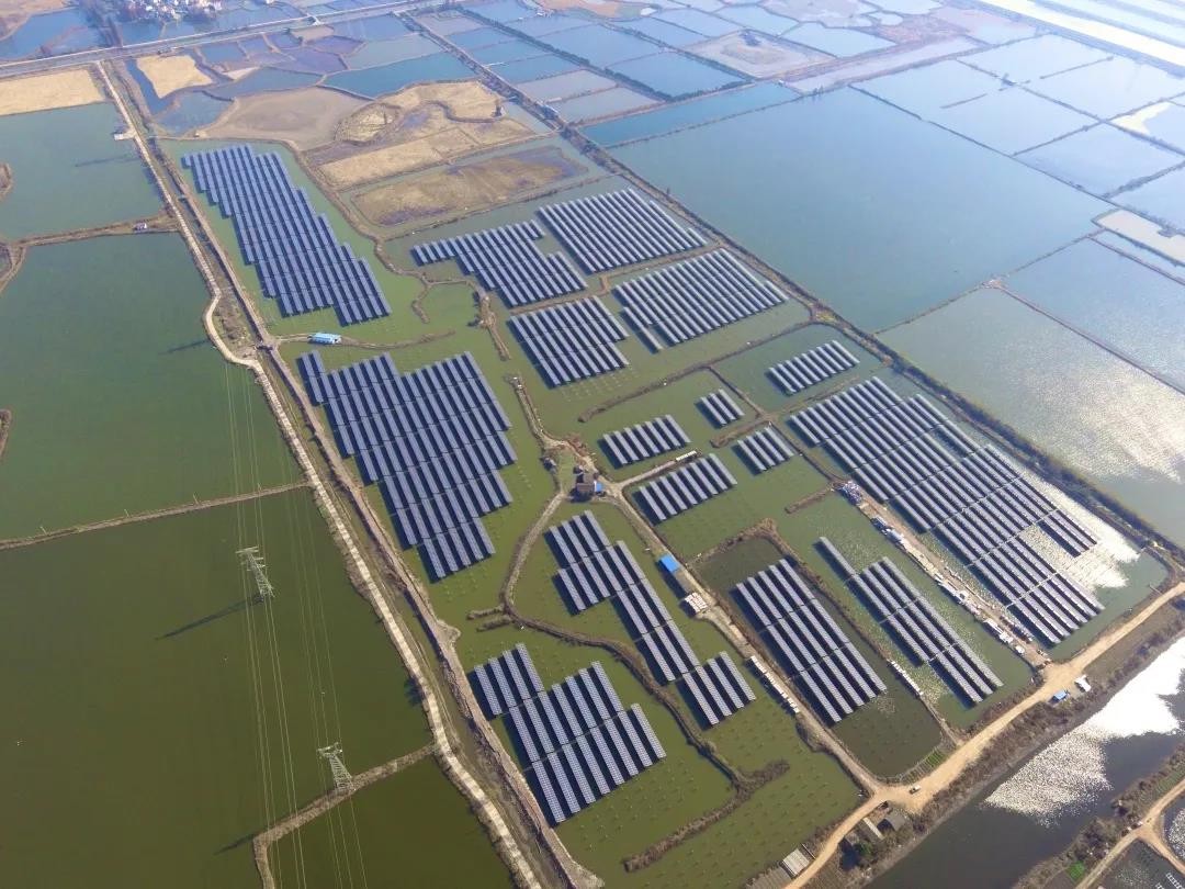 A Fishery-solar Masterpiece in the Watery Town - www.凯发集团k8.com's 110 MW PV Project in Tongling, Anhui Province Successfully Connected to the Grid for Power Generation